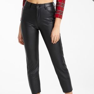 SIMONS Black Faux Leather Pants -Size 26 (EUC)